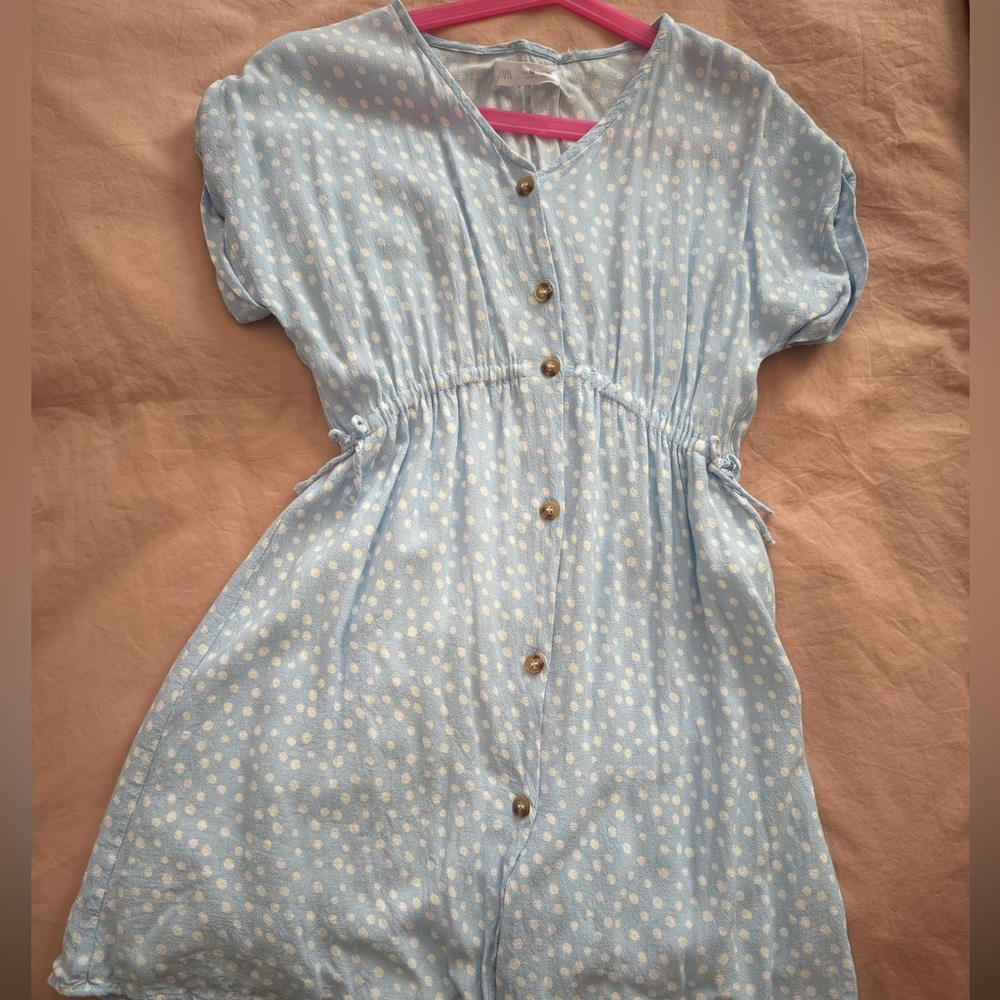 Zara Blue Polka Dot Dress